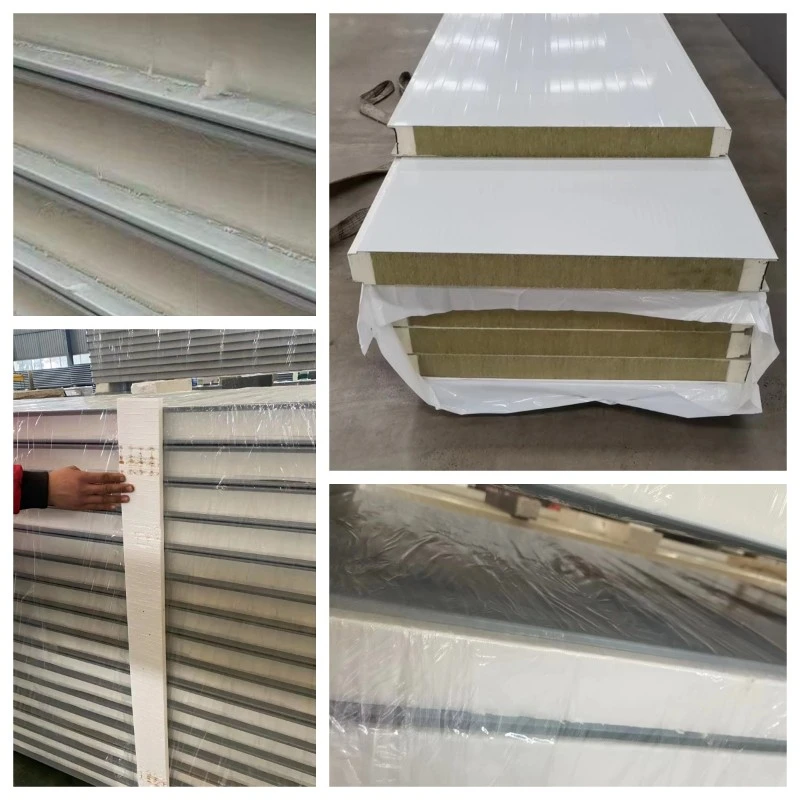 75mm PU edge-sealed rock wool sandwich panel manufactured by Element 75mm PU edge-sealed rock wool sandwich panel manufactured by Element